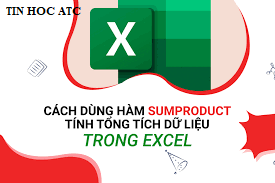 Hoc tin hoc cap toc tai thanh hoa Hoc tin hoc cap toc tai thanh hoa Hàm SUMPRODUCT dùng để tính tổng tích các phần tử số trong một màng hoặc nhiều mảng khác nhau. Vậy cấu trúc và cách dùng