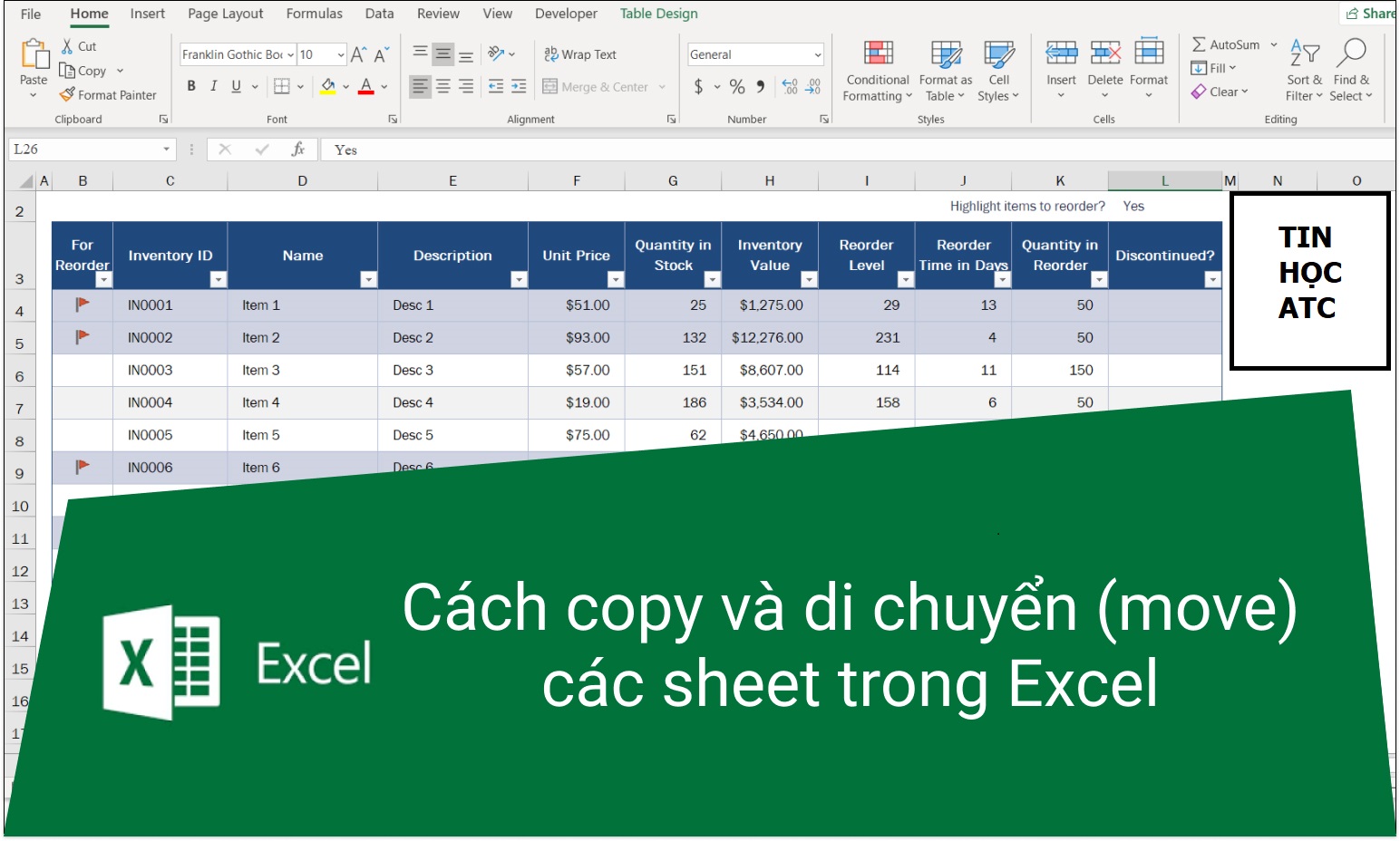 Cách copy một sheet trong Excel sang file khác