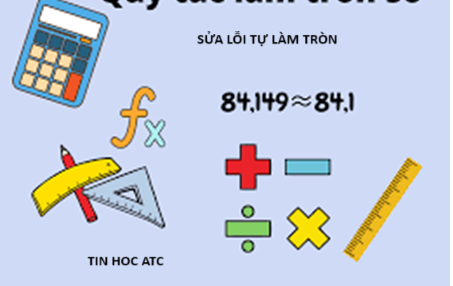 Trung tâm tin học tại thanh hóa Trung tâm tin học tại thanh hóa Nếu excel tự làm tròn số thì phải xử lý như thế nào? Tin học ATC sẽ hướng dẫn các bạn trong bài viết hôm nay nhé!