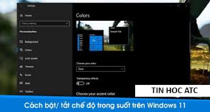 Hoc tin hoc tai thanh hoa Bạn có thể tắt hiệu ứng trong suốt trên win 11 nếu bạn muốn, cách làm như sau: Cách tắt hiệu ứng trong