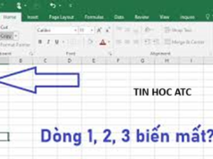 Học tin học văn phòng ở Thanh Hóa Nếu file excel của bạn bị mất 3 dòng đầu, bạn hãy thử theo cách sau đây nhé!