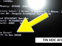 Học tin học văn phòng ở Thanh Hóa Bạn đã biết lỗi Press F1 to run Setup là gì chưa? Mời bạn tham khảo bài viết sau đây để biết cách khắc phục