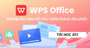 Hoc tin hoc tai thanh hoa Bài viết hôm nay tin học ATC sẽ hướng dẫn bạn cách đổi dấu ngăn cách hàng nghìn từ dấu chấm sang dấu phẩy và