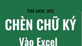 Hoc tin hoc o thanh hoa Muốn chèn chữ ký vào excel các bạn hãy thực hiện theo các bước sau:Cách tạo chữ ký excel