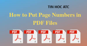 Học tin học tại thanh hóa Cách để đánh số trang trong file PDF như thế nào? Mời các bạn theo dõi bài viết dưới đây nhé!Adobe Acrobat